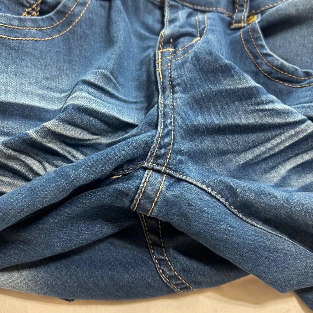 VIP Jeans Womens Blue Mid Rise Raw Hem Capri Denim Jeans Size 1/2 1-6917NB-5 - Picture 7 of 11